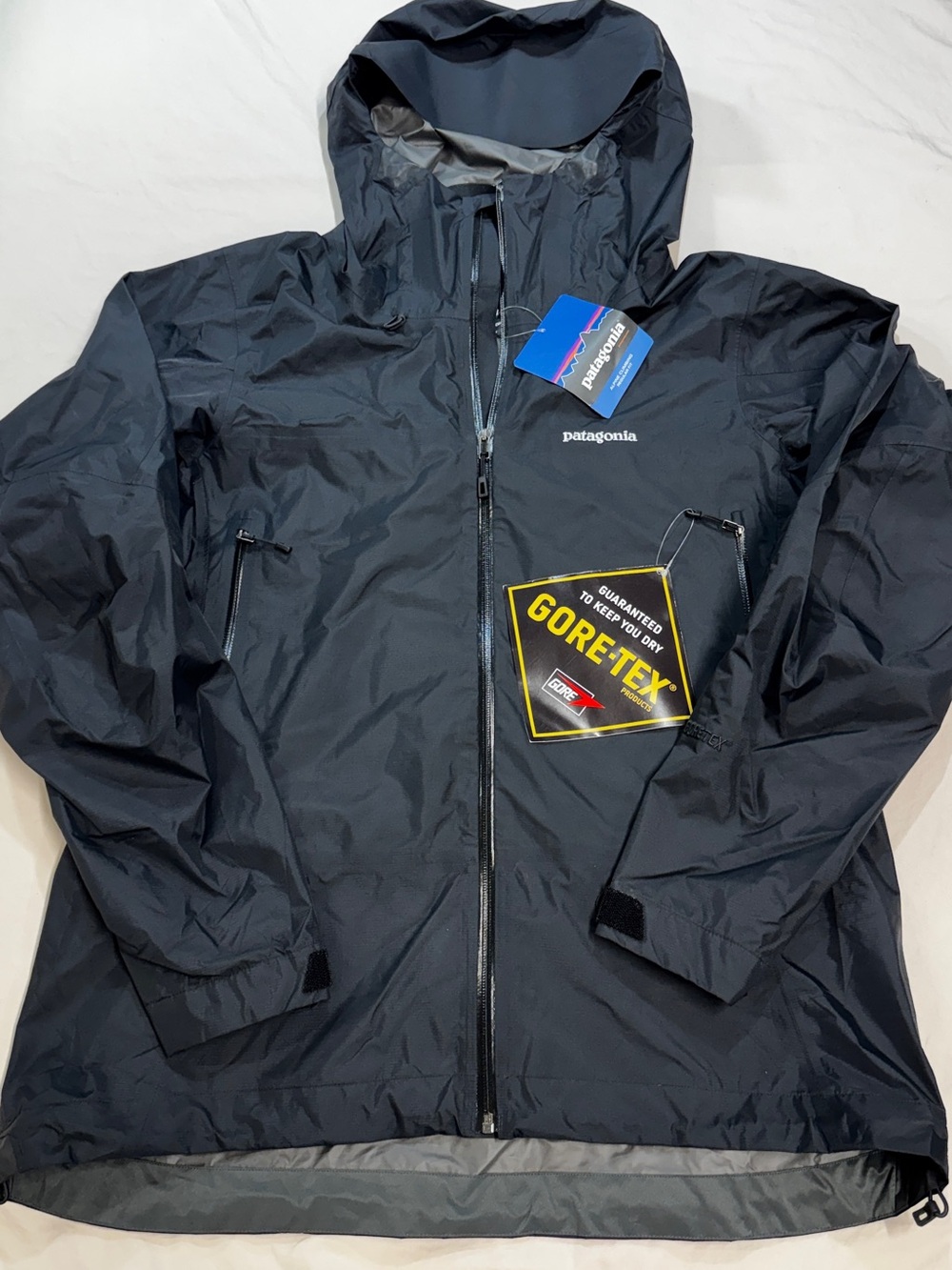 NWT Patagonia Jacket Womens XL Black Super Cell  Goretex Alpine Shell  83826